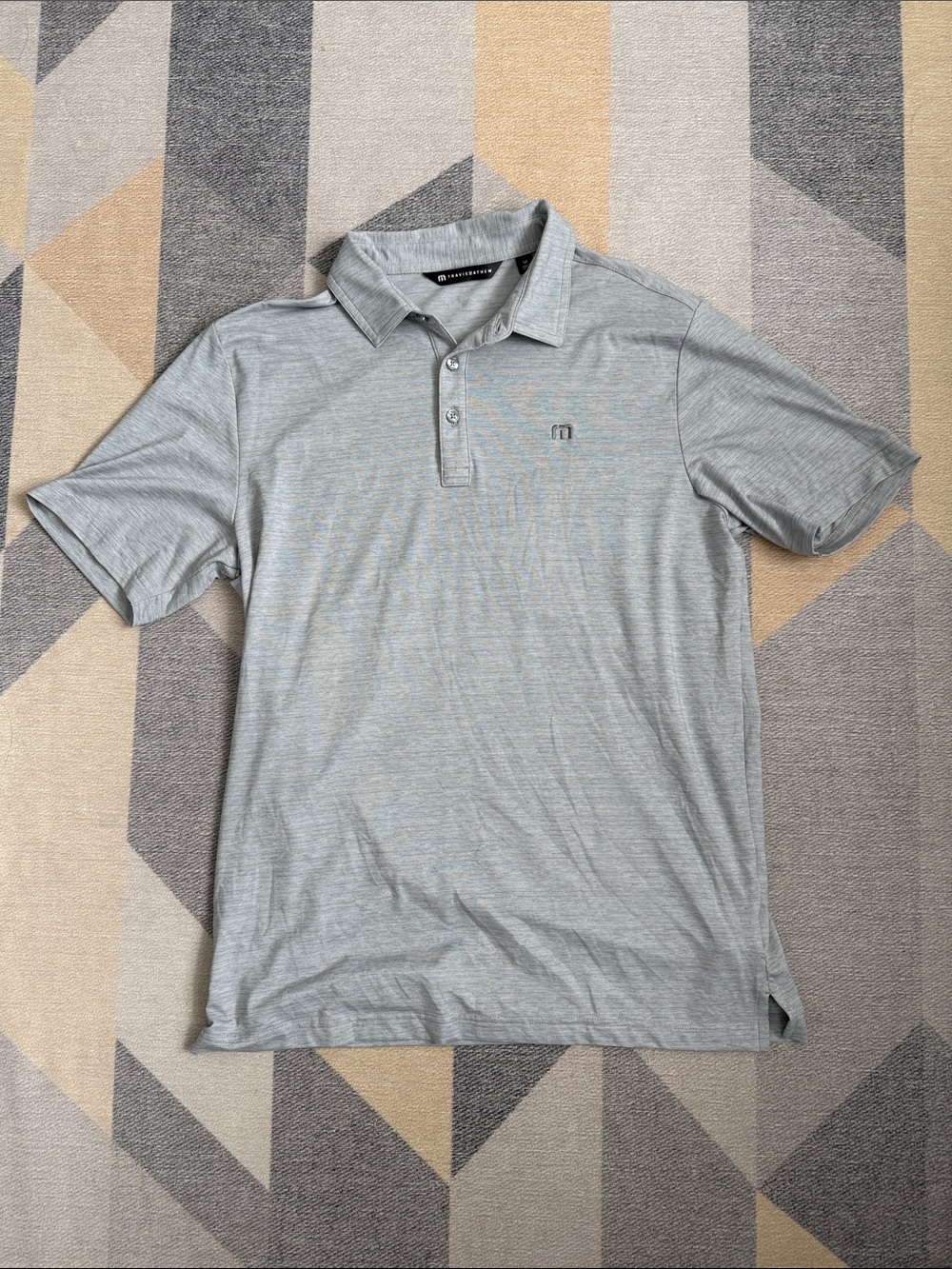 Travis Mathew Light Heather Gray Polo